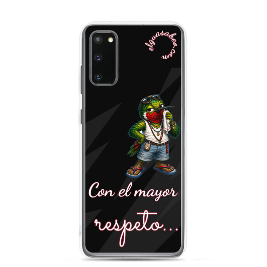 Funda móvil cubana Con el mayor respeto cultura cubana El Guasabeo
