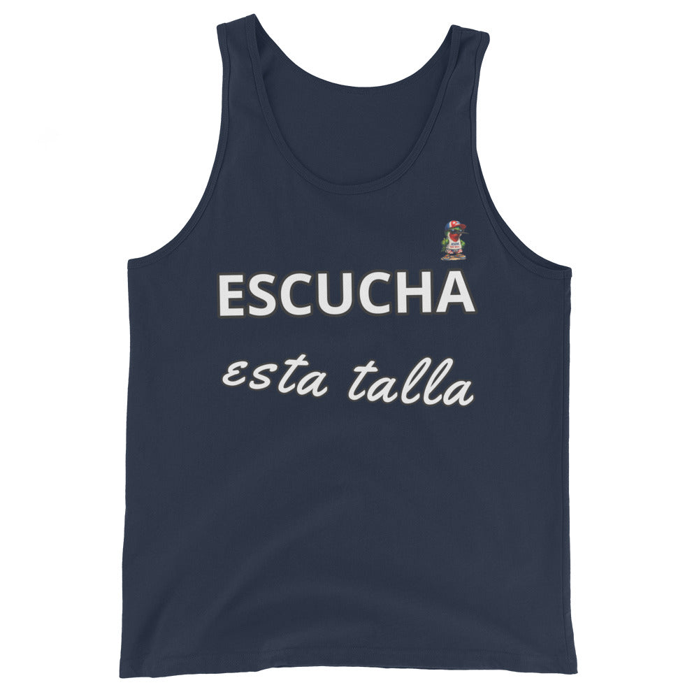 Camiseta tirantes unisex cubana Escucha esta talla cultura cubana El Guasabeo