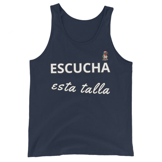 Camiseta tirantes unisex cubana Escucha esta talla cultura cubana El Guasabeo